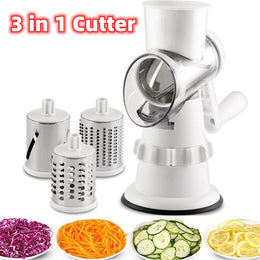 3-in-1 Manual Vegetable Slicer & Chopper