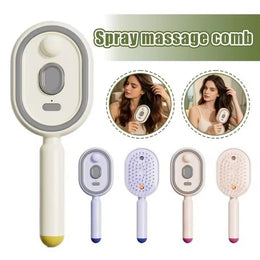 Electric Hair Massage Comb with Oil Spray